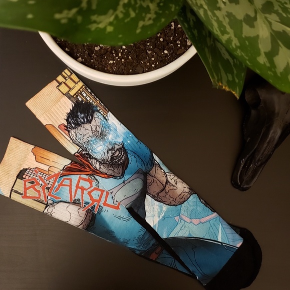 DC Comics "Forever Evil" Bizarro Socks - Picture 1 of 3